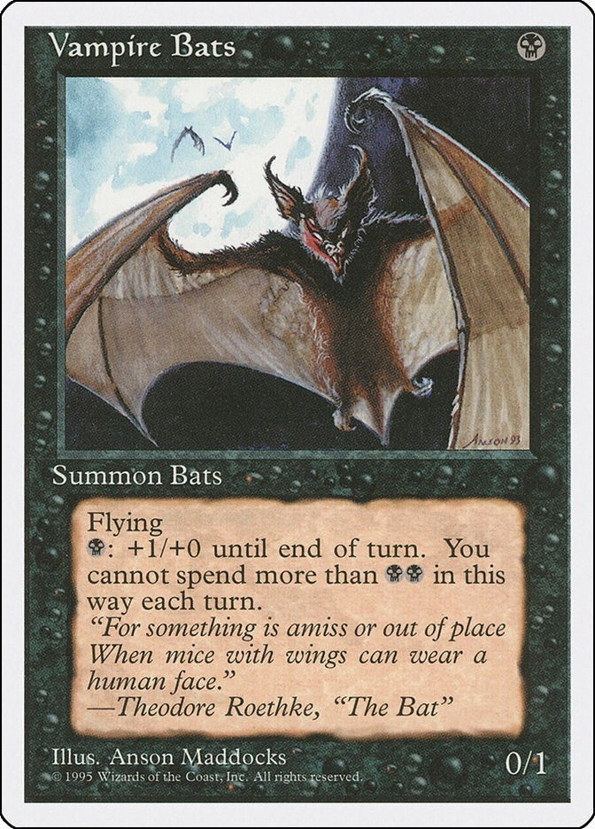 Image for Vampire Bats (Fourth Edition) - Magic: The Gathering