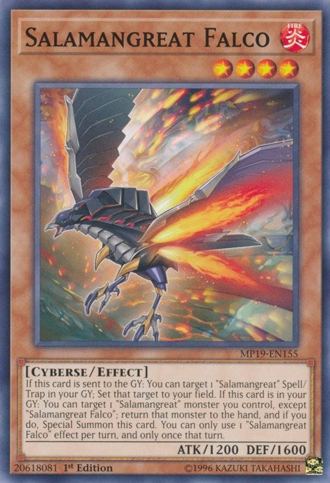 Image for Salamangreat Falco (2019 Gold Sarcophagus Tin Mega Pack) (MP19-EN155) - YuGiOh
