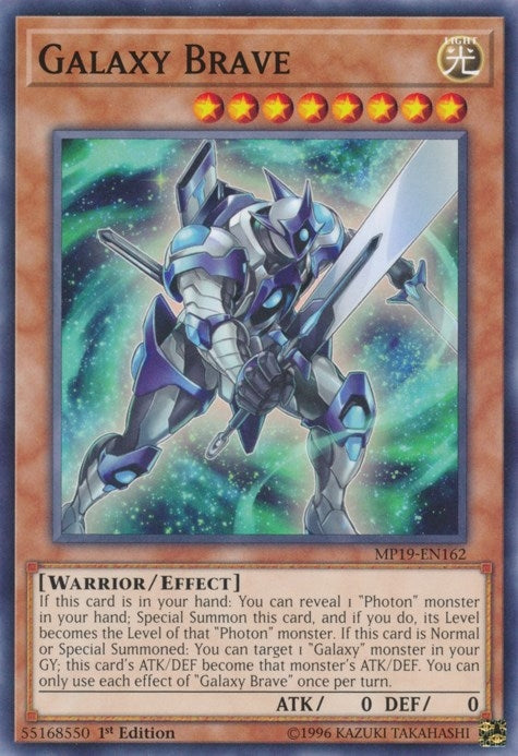 Image for Galaxy Brave (2019 Gold Sarcophagus Tin Mega Pack) (MP19-EN162) - YuGiOh