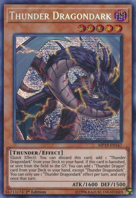 Image for Thunder Dragondark (2019 Gold Sarcophagus Tin Mega Pack) (MP19-EN167) - YuGiOh