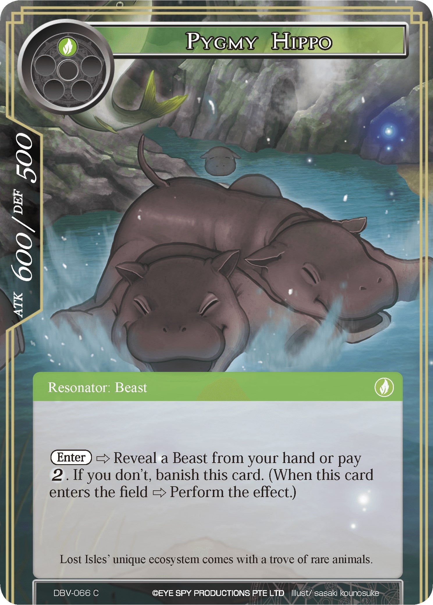 Image for Pygmy Hippo (The Decisive Battle of Valhalla) (DBV-066) - Force of Will