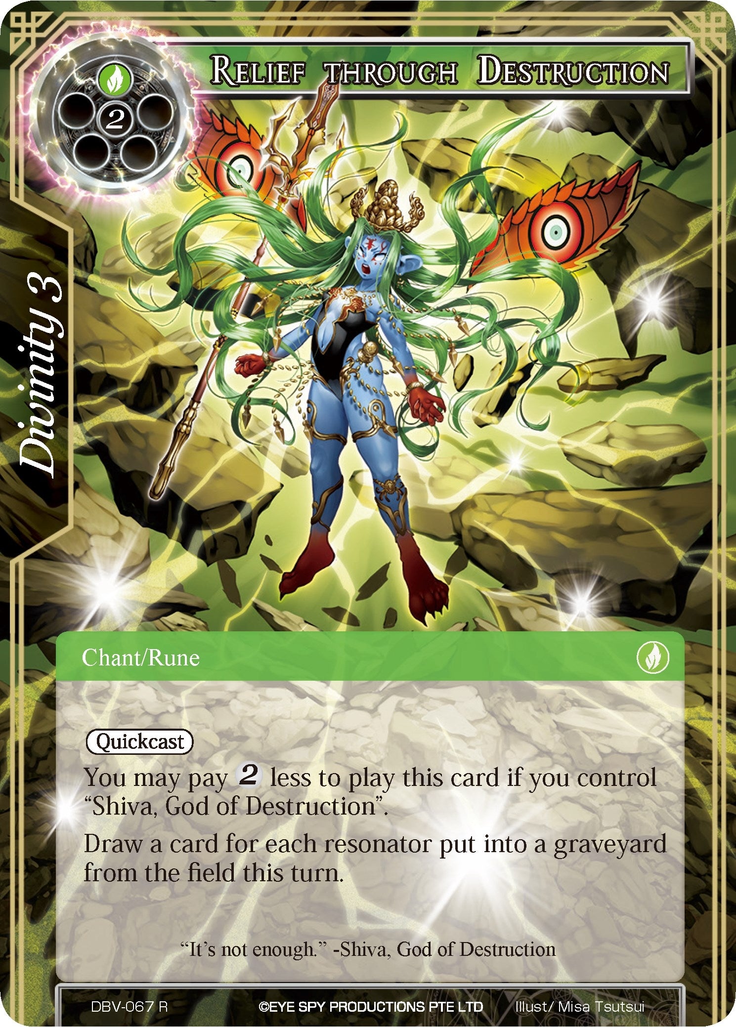 Image for Relief through Destruction (The Decisive Battle of Valhalla) (DBV-067) - Force of Will