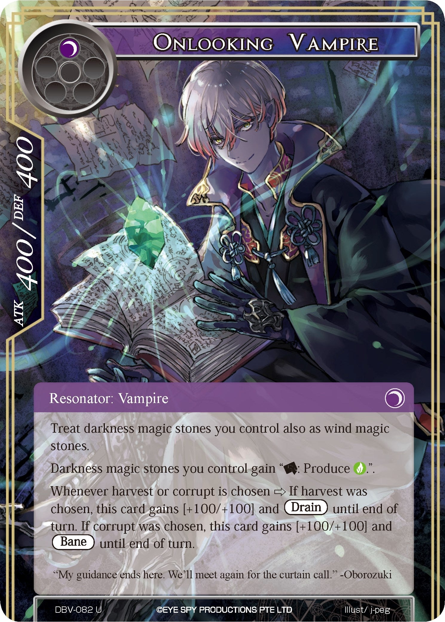 Image for Onlooking Vampire (The Decisive Battle of Valhalla) (DBV-082) - Force of Will