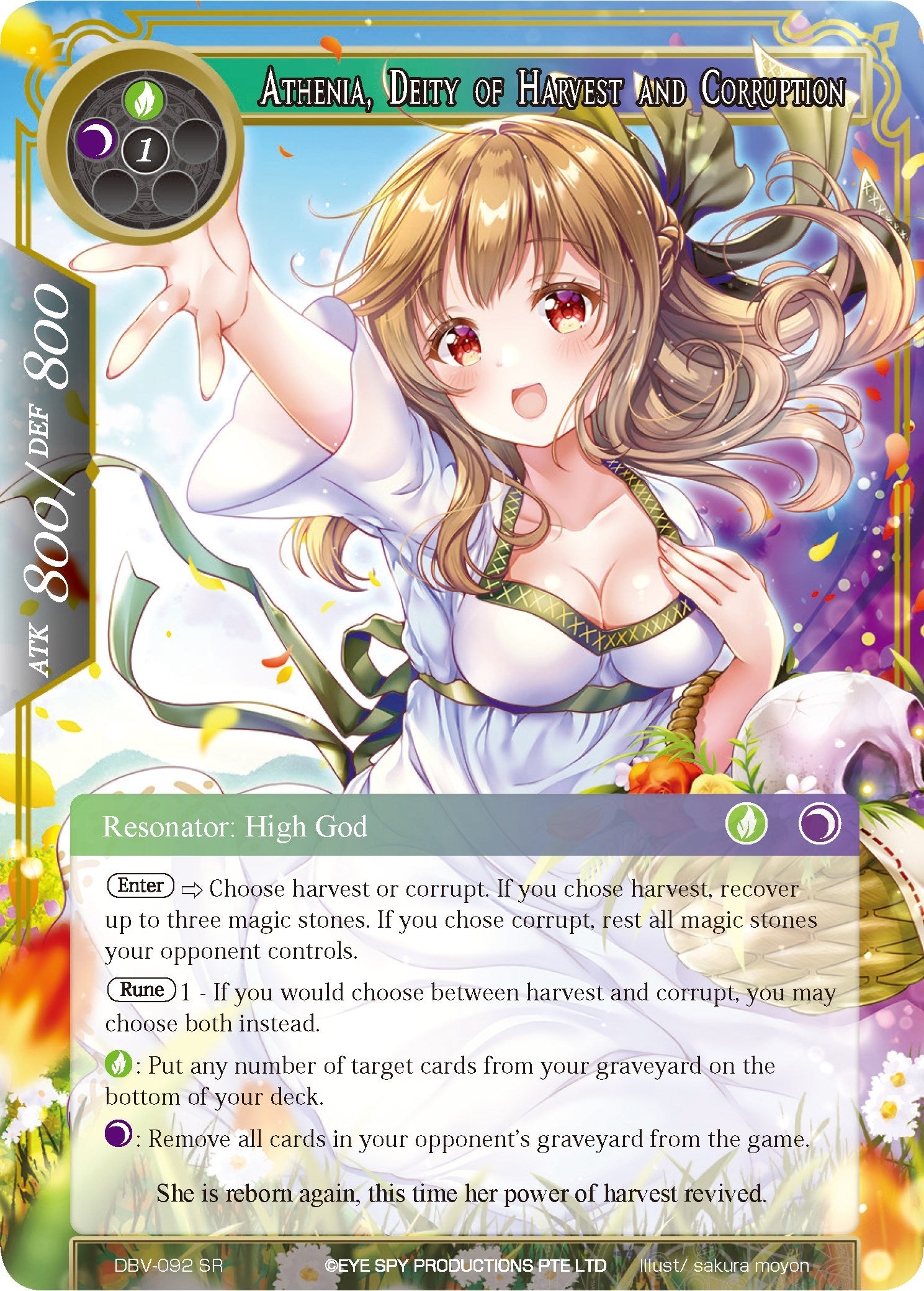 Image for Athenia, Deity of Harvest and Corruption (The Decisive Battle of Valhalla) (DBV-092) - Force of Will