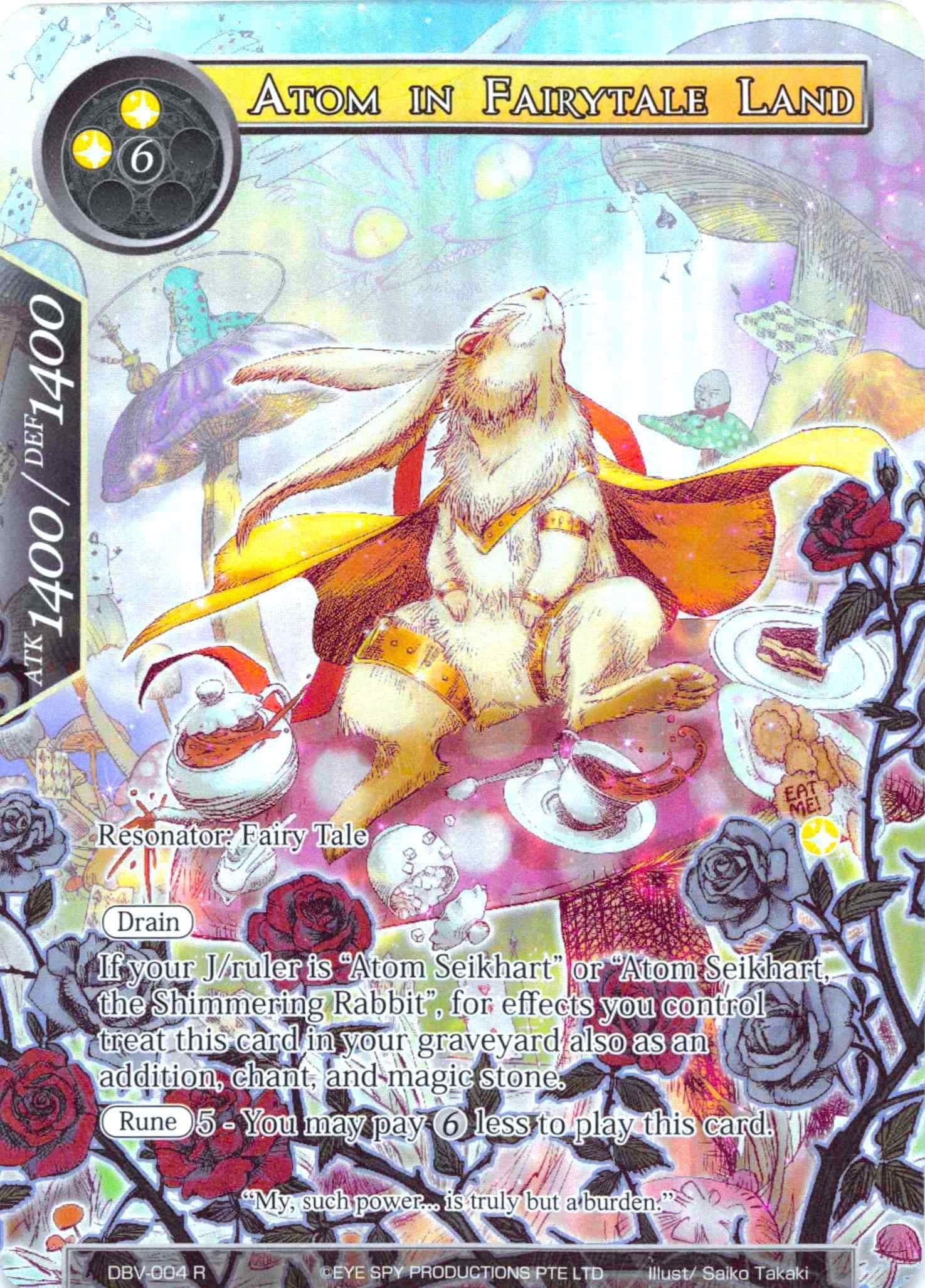 Image for Atom in Fairytale Land (Full Art) (The Decisive Battle of Valhalla) (DBV-004) - Force of Will