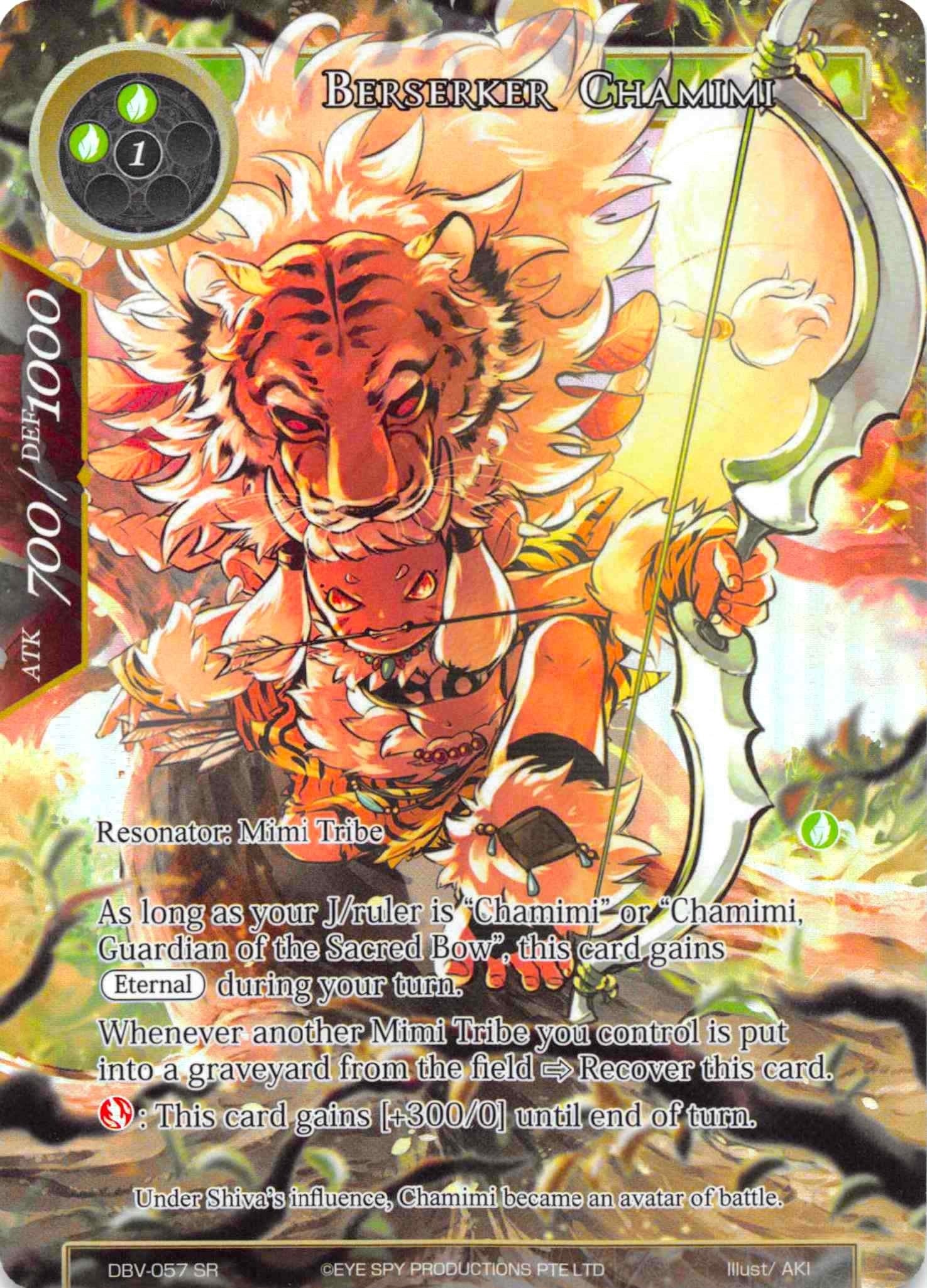 Image for Berserker Chamimi (Full Art) (The Decisive Battle of Valhalla) (DBV-057) - Force of Will
