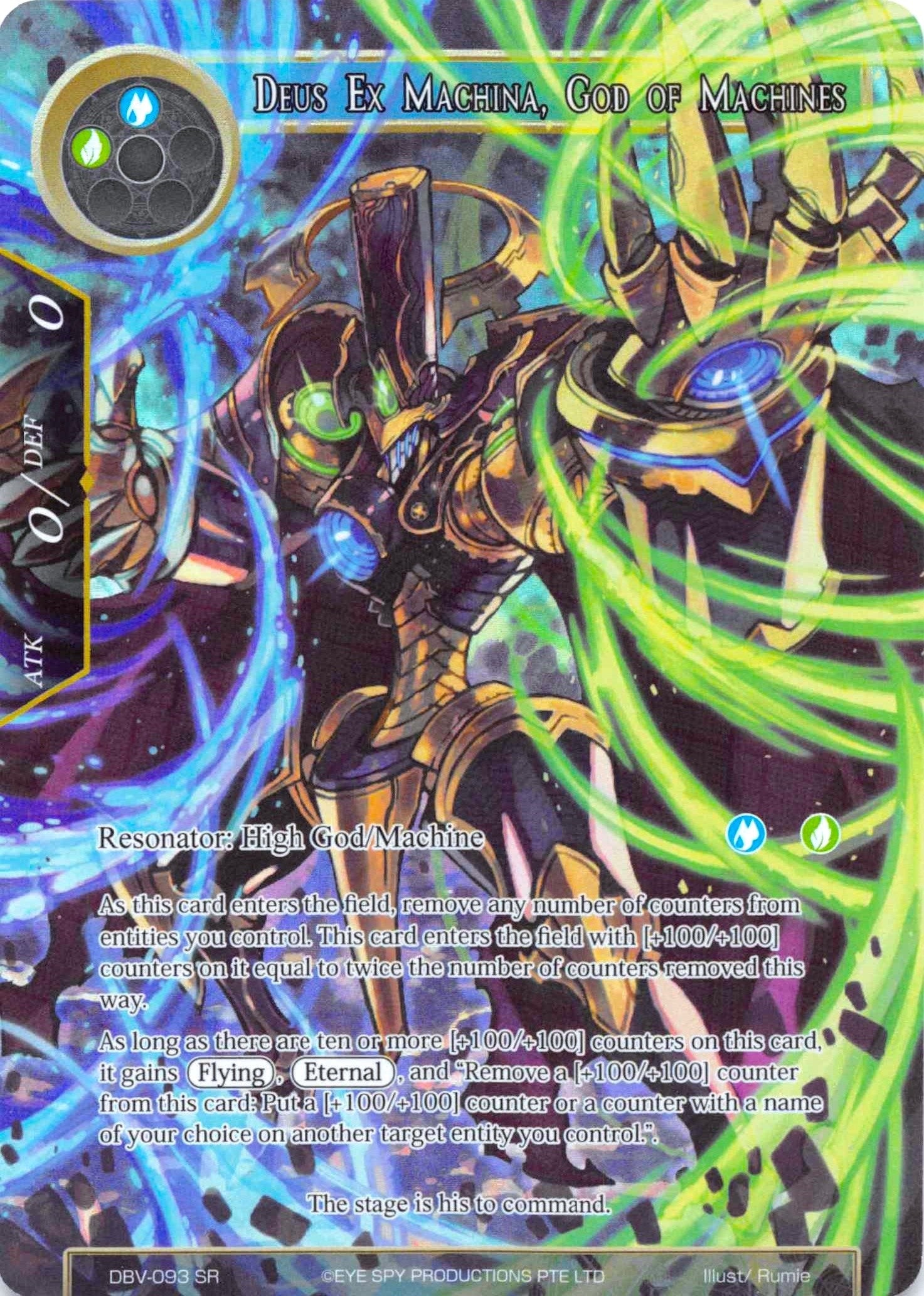 Image for Deus Ex Machina, God of Machines (Full Art) (The Decisive Battle of Valhalla) (DBV-093) - Force of Will