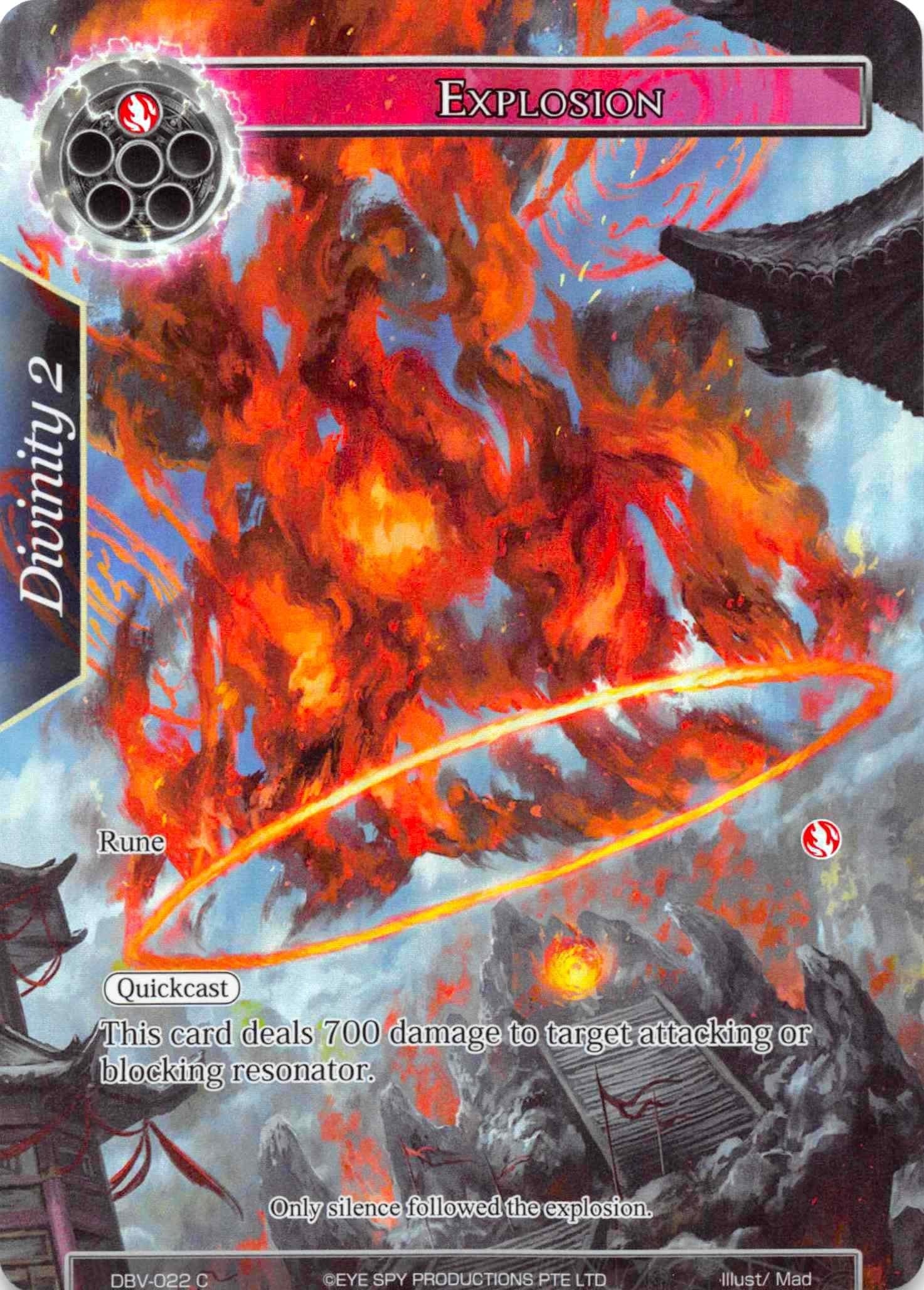 Image for Explosion (Full Art) (The Decisive Battle of Valhalla) (DBV-022) - Force of Will
