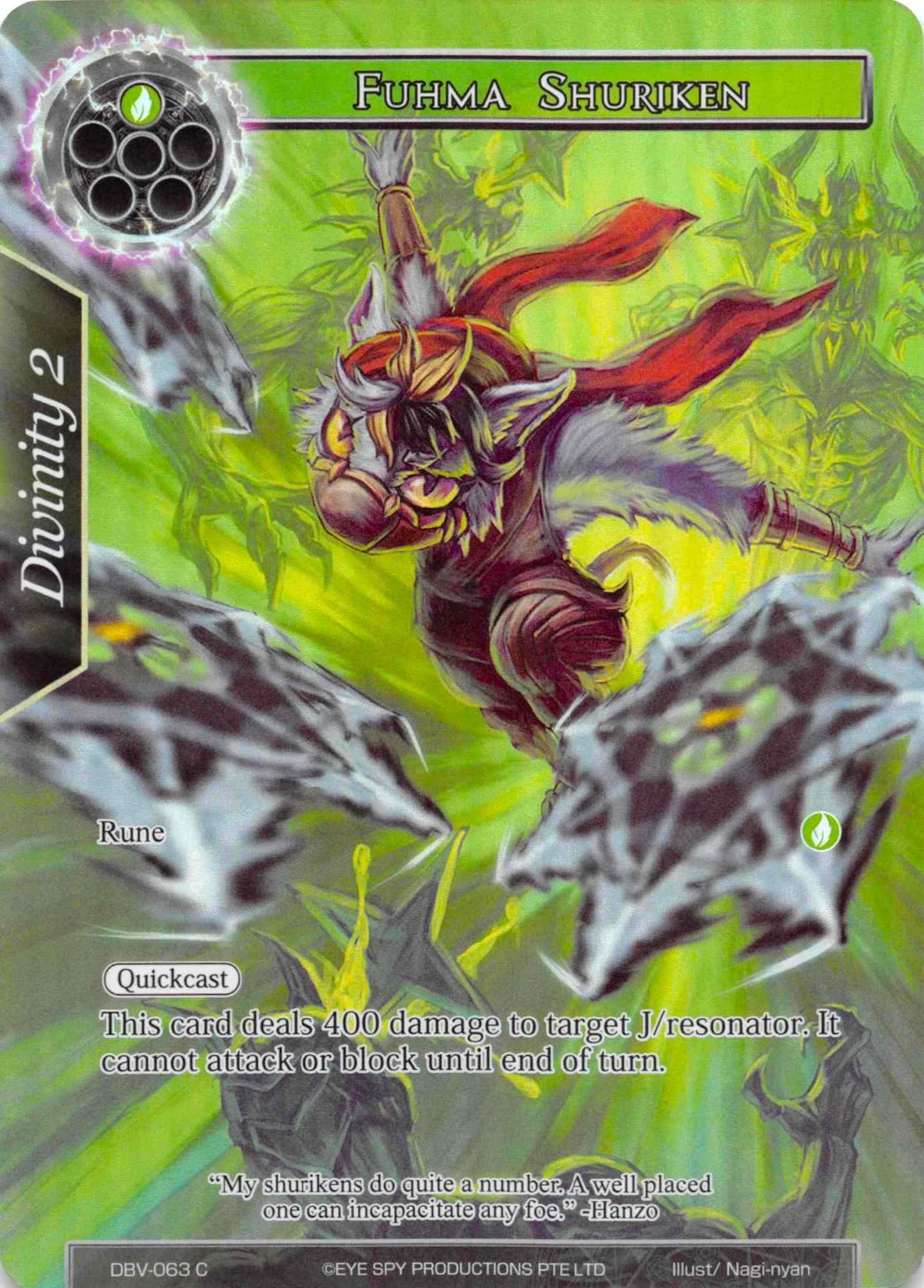 Image for Fuhma Shuriken (Full Art) (The Decisive Battle of Valhalla) (DBV-063) - Force of Will