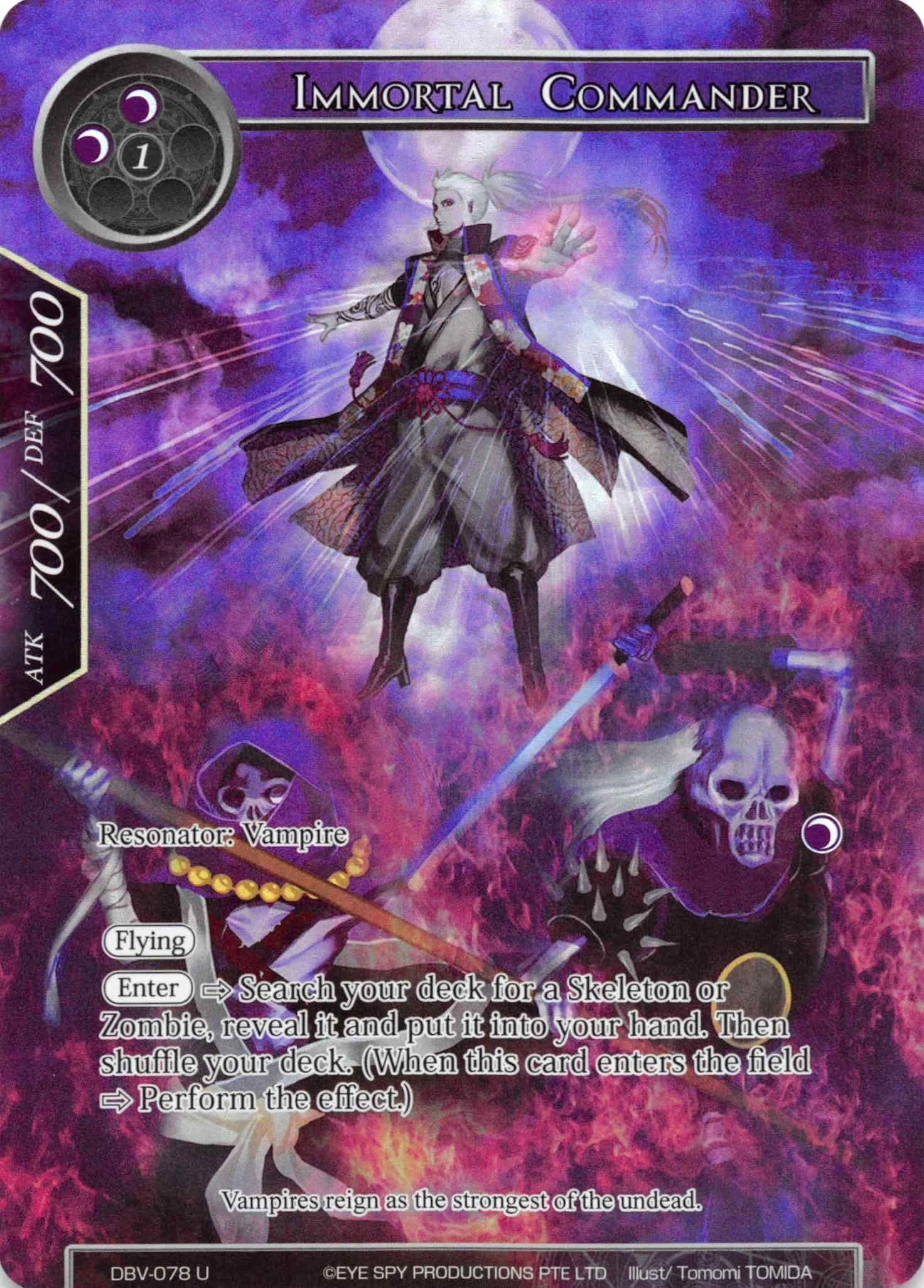 Image for Immortal Commander (Full Art) (The Decisive Battle of Valhalla) (DBV-078) - Force of Will