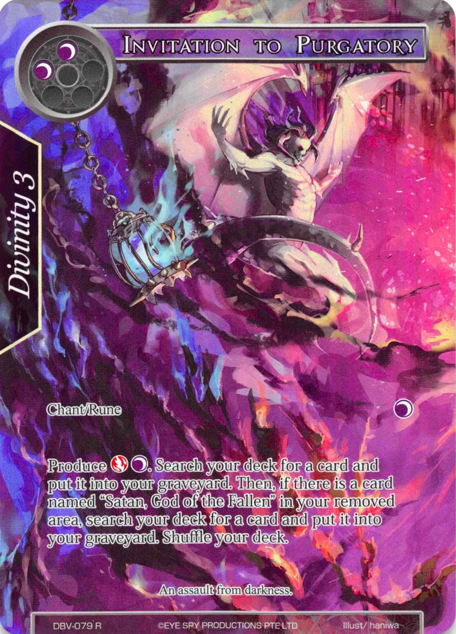Image for Invitation to Purgatory (Full Art) (The Decisive Battle of Valhalla) (DBV-079) - Force of Will