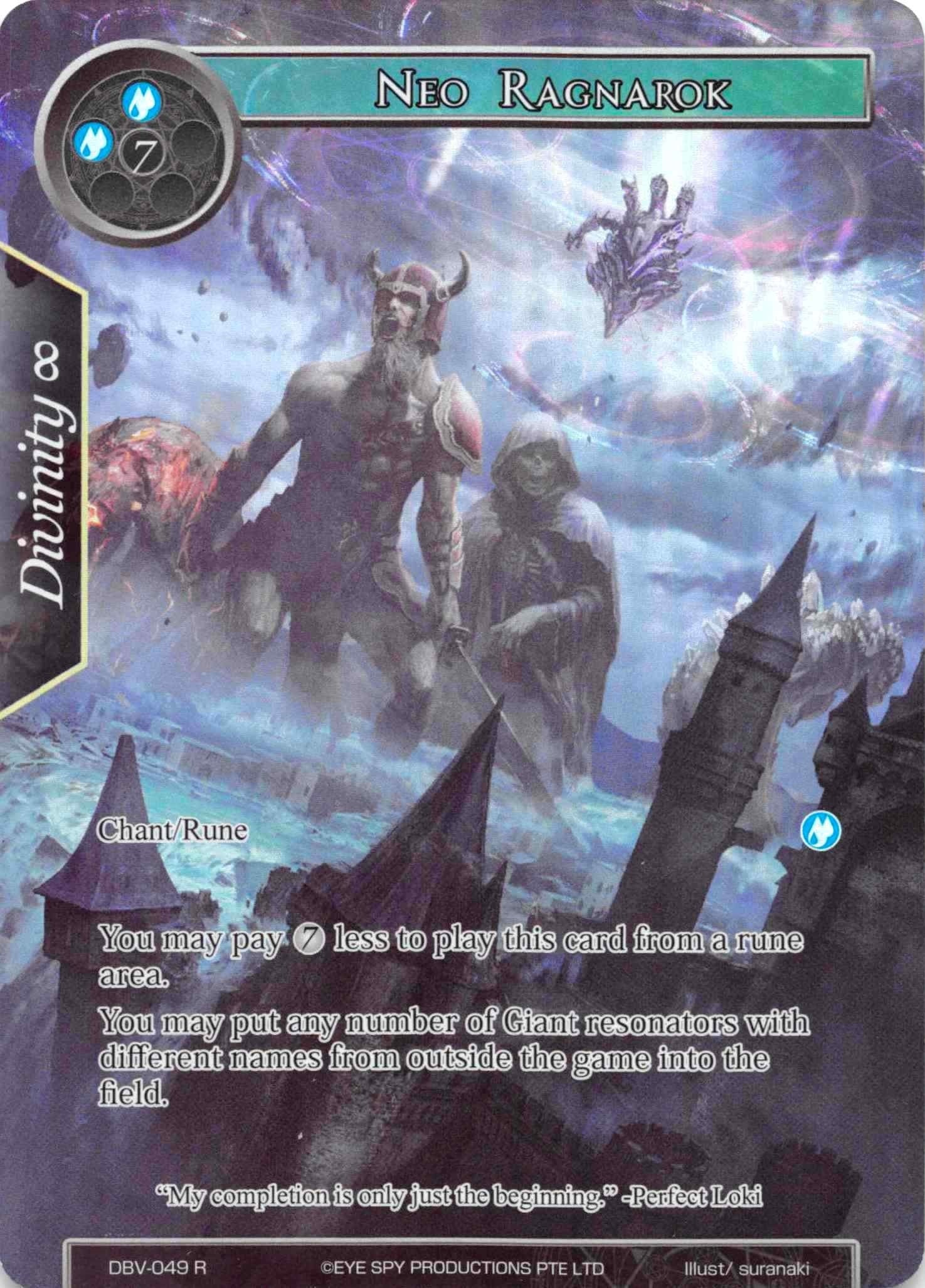 Image for Neo Ragnarok (Full Art) (The Decisive Battle of Valhalla) (DBV-049) - Force of Will