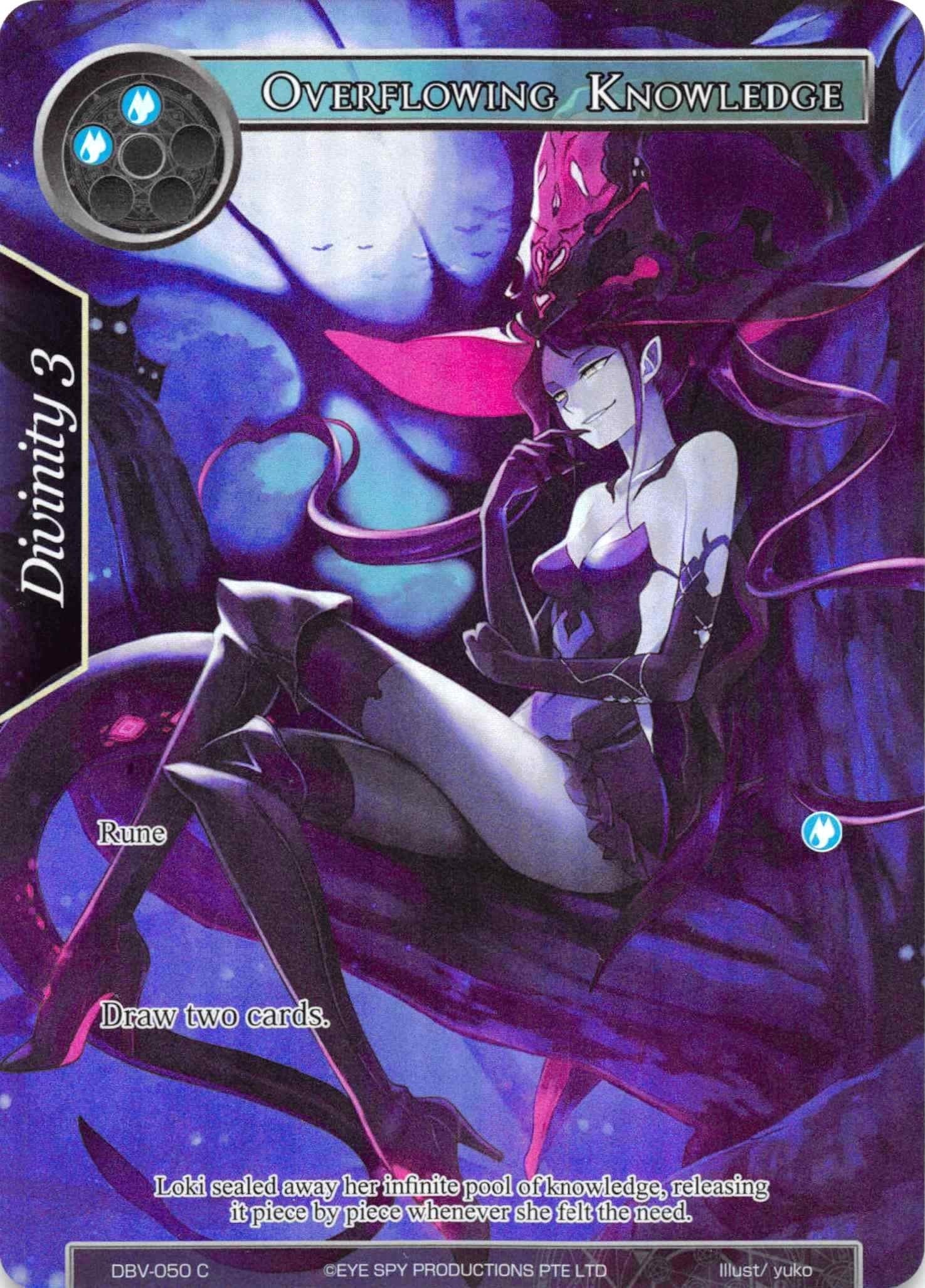 Image for Overflowing Knowledge (Full Art) (The Decisive Battle of Valhalla) (DBV-050) - Force of Will