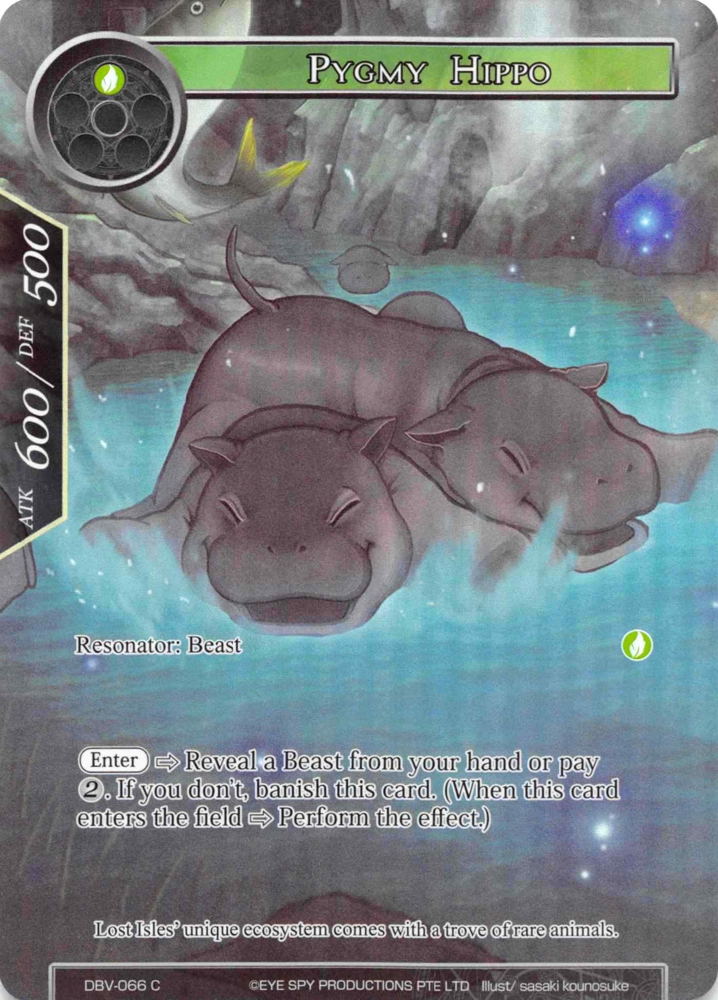 Image for Pygmy Hippo (Full Art) (The Decisive Battle of Valhalla) (DBV-066) - Force of Will