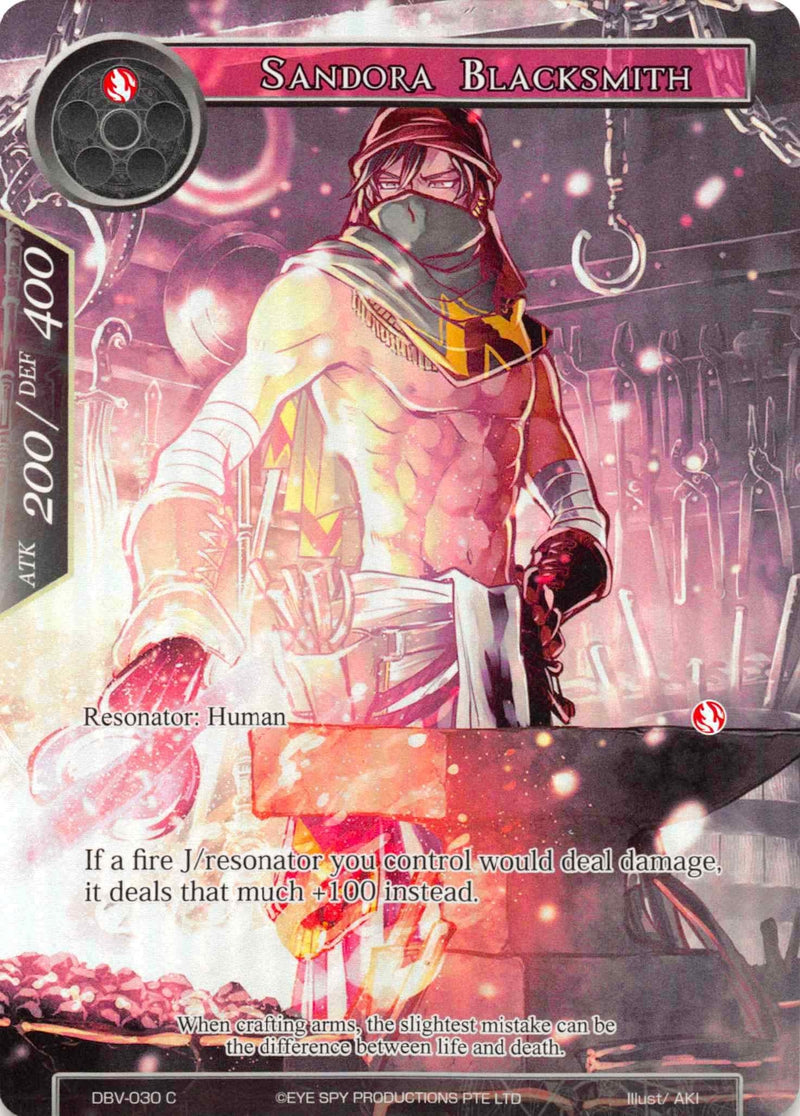 Image for Sandora Blacksmith (Full Art) (The Decisive Battle of Valhalla) (DBV-030) - Force of Will