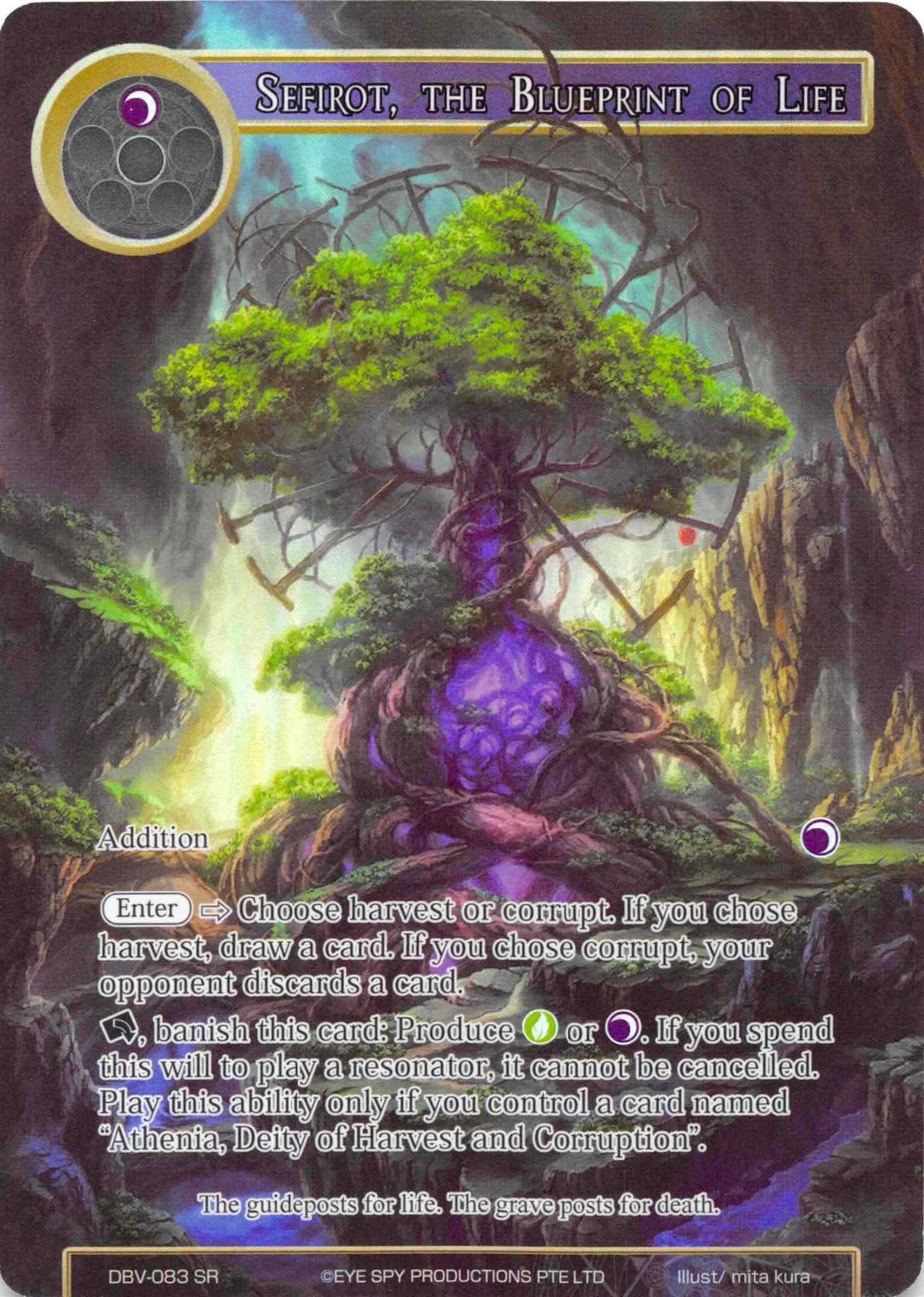 Image for Sefirot, the Blueprint of Life (Full Art) (The Decisive Battle of Valhalla) (DBV-083) - Force of Will