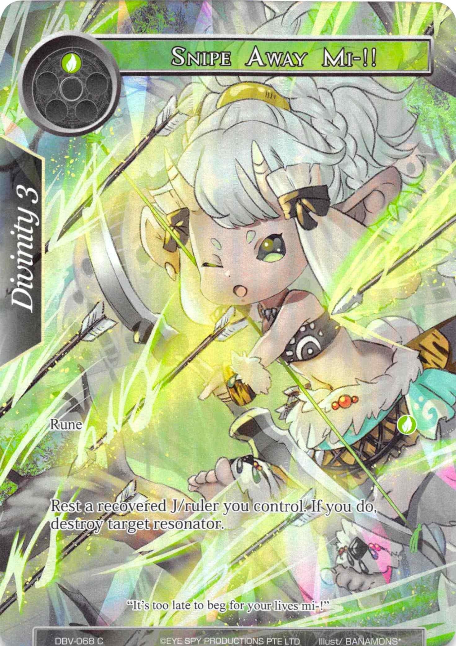 Image for Snipe Away Mi-!! (Full Art) (The Decisive Battle of Valhalla) (DBV-068) - Force of Will