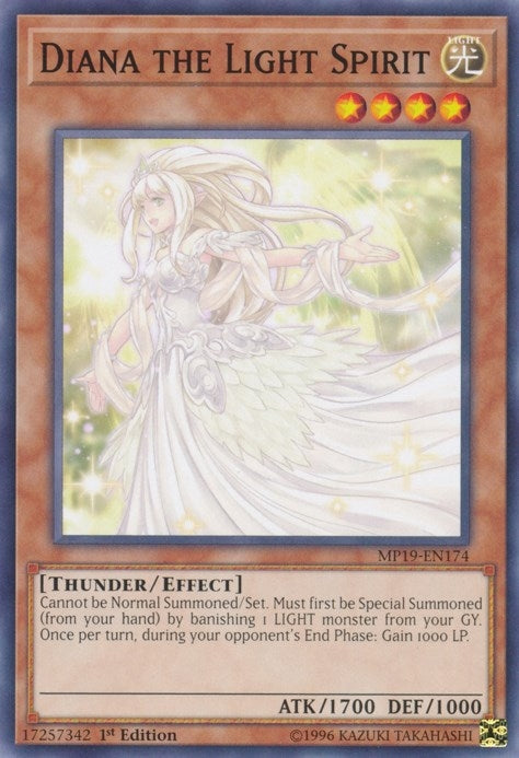 Image for Diana the Light Spirit (2019 Gold Sarcophagus Tin Mega Pack) (MP19-EN174) - YuGiOh