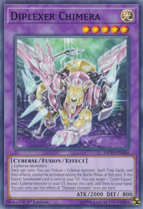 Image for Diplexer Chimera (2019 Gold Sarcophagus Tin Mega Pack) (MP19-EN184) - YuGiOh