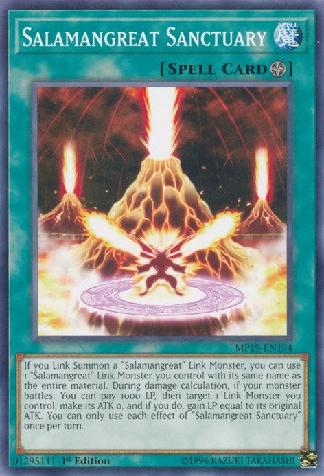 Image for Salamangreat Sanctuary (2019 Gold Sarcophagus Tin Mega Pack) (MP19-EN194) - YuGiOh