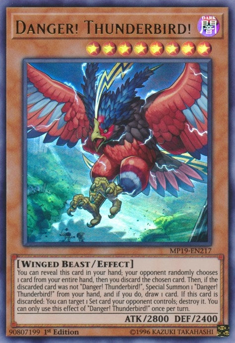 Image for Danger! Thunderbird! (2019 Gold Sarcophagus Tin Mega Pack) (MP19-EN217) - YuGiOh
