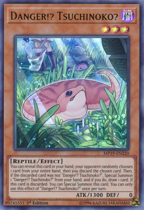 Image for Danger!? Tsuchinoko? (2019 Gold Sarcophagus Tin Mega Pack) (MP19-EN220) - YuGiOh