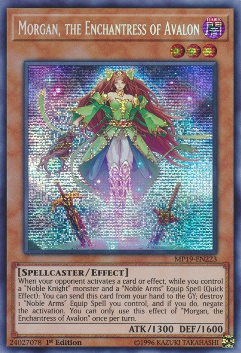 Image for Morgan, the Enchantress of Avalon (2019 Gold Sarcophagus Tin Mega Pack) (MP19-EN223) - YuGiOh