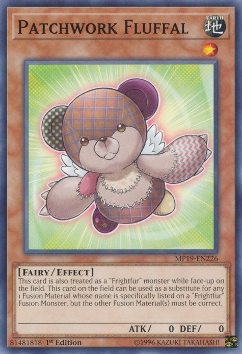 Image for Patchwork Fluffal (2019 Gold Sarcophagus Tin Mega Pack) (MP19-EN226) - YuGiOh