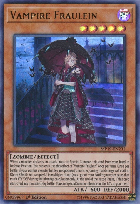 Image for Vampire Fraulein (2019 Gold Sarcophagus Tin Mega Pack) (MP19-EN235) - YuGiOh