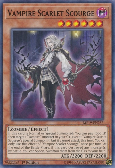 Image for Vampire Scarlet Scourge (2019 Gold Sarcophagus Tin Mega Pack) (MP19-EN237) - YuGiOh