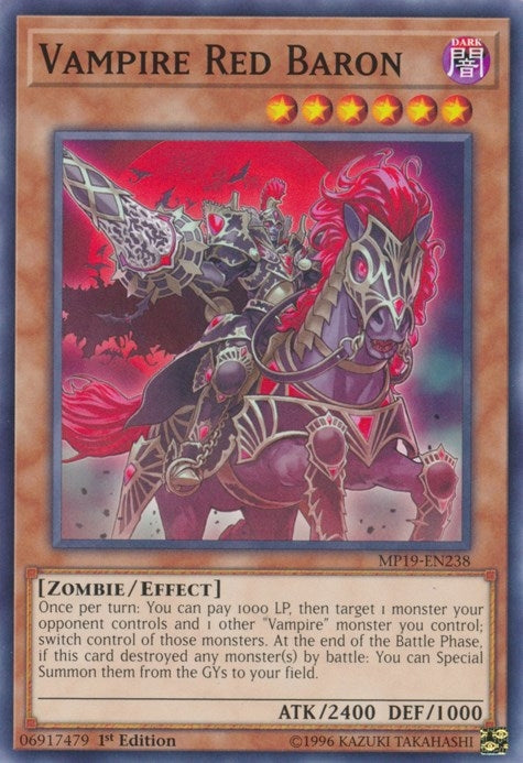 Image for Vampire Red Baron (2019 Gold Sarcophagus Tin Mega Pack) (MP19-EN238) - YuGiOh