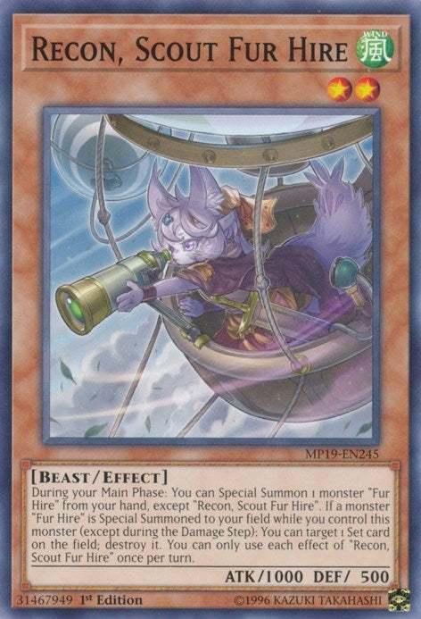 Image for Recon, Scout Fur Hire (2019 Gold Sarcophagus Tin Mega Pack) (MP19-EN245) - YuGiOh