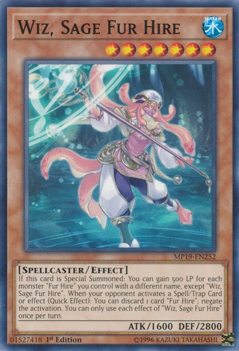 Image for Wiz, Sage Fur Hire (2019 Gold Sarcophagus Tin Mega Pack) (MP19-EN252) - YuGiOh