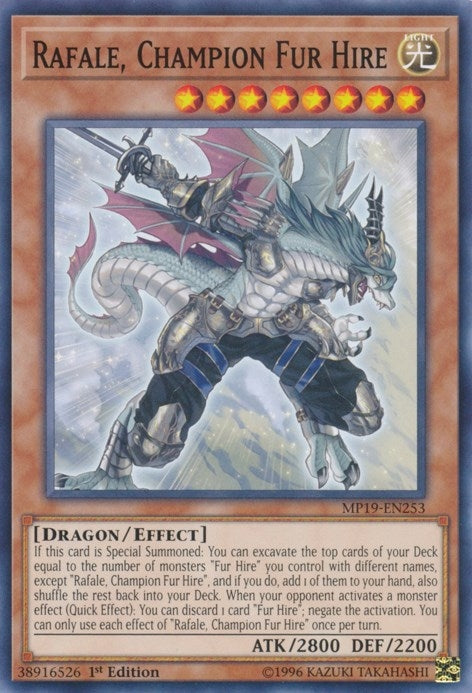 Image for Rafale, Champion Fur Hire (2019 Gold Sarcophagus Tin Mega Pack) (MP19-EN253) - YuGiOh