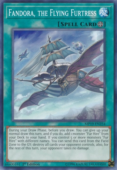 Image for Fandora, the Flying Furtress (2019 Gold Sarcophagus Tin Mega Pack) (MP19-EN254) - YuGiOh