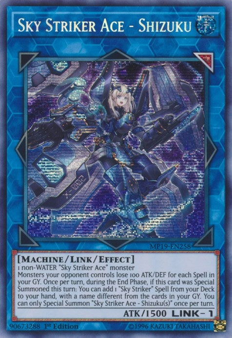 Image for Sky Striker Ace - Shizuku (2019 Gold Sarcophagus Tin Mega Pack) (MP19-EN258) - YuGiOh
