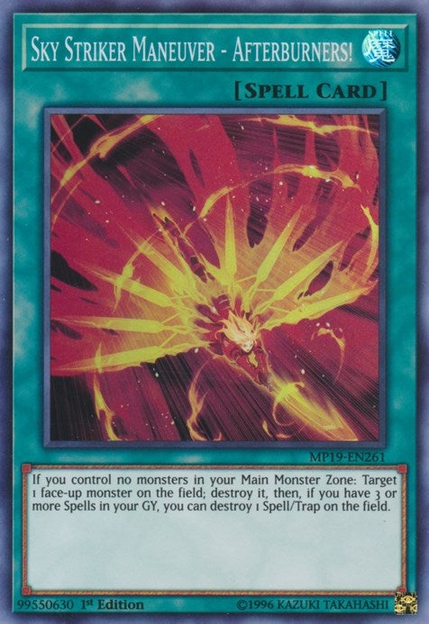 Image for Sky Striker Maneuver - Afterburners! (2019 Gold Sarcophagus Tin Mega Pack) (MP19-EN261) - YuGiOh