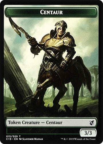 Image for Centaur // Egg Double-Sided Token (Commander 2019) (15 // 16) - Magic: The Gathering