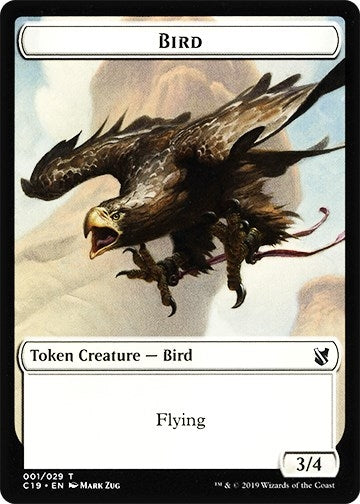 Image for Bird (001) // Sculpture Double-Sided Token (Commander 2019) (1 // 24) - Magic: The Gathering