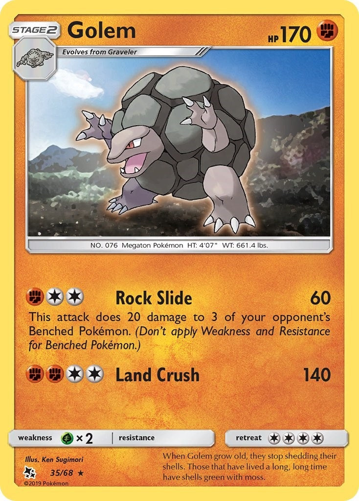 Image for Golem (Hidden Fates) (35/68) - Pokemon