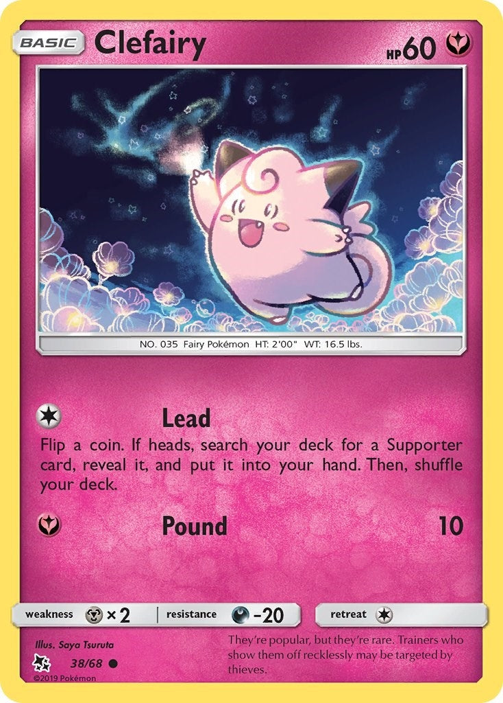 Image for Clefairy (38) (Hidden Fates) (38/68) - Pokemon