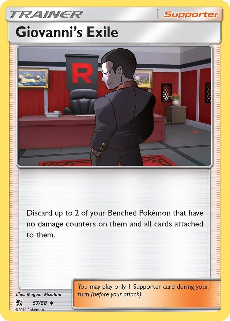 Image for Giovanni's Exile (Hidden Fates) (57/68) - Pokemon