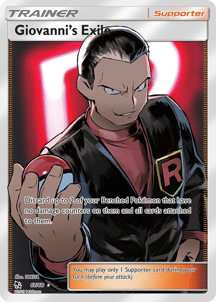 Image for Giovanni's Exile (Full Art) (Hidden Fates) (67/68) - Pokemon