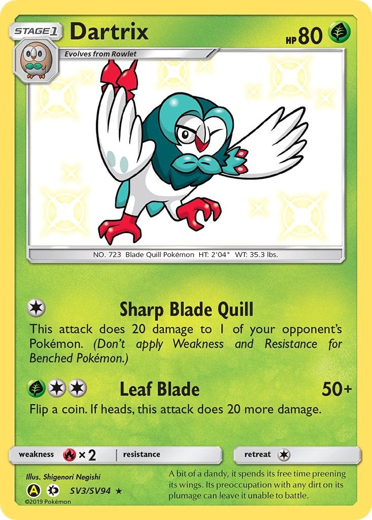 Image for Dartrix (Hidden Fates: Shiny Vault) (SV3/SV94) - Pokemon