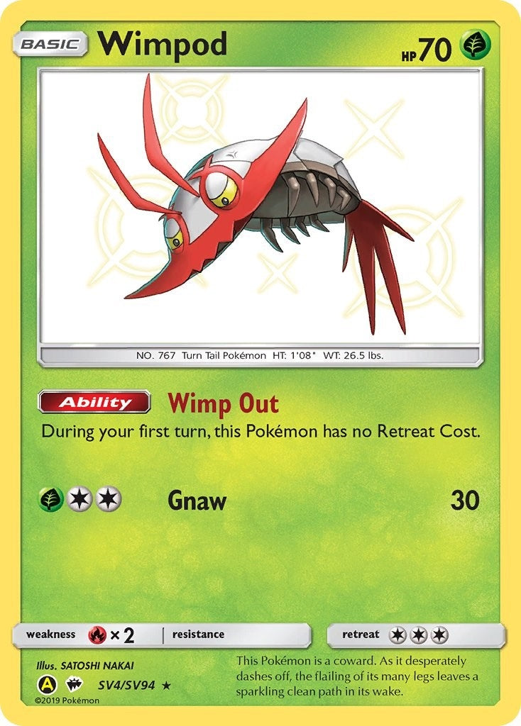 Image for Wimpod (Hidden Fates: Shiny Vault) (SV4/SV94) - Pokemon