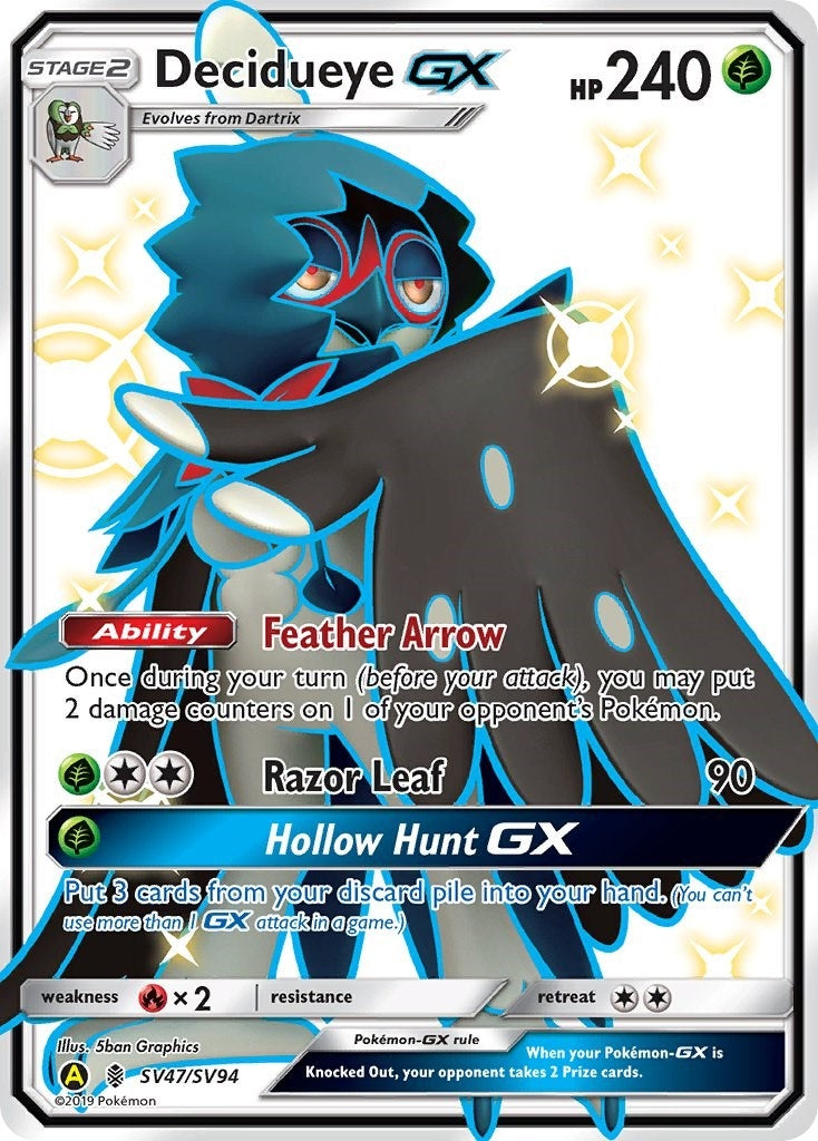 Image for Decidueye GX (Hidden Fates: Shiny Vault) (SV47/SV94) - Pokemon