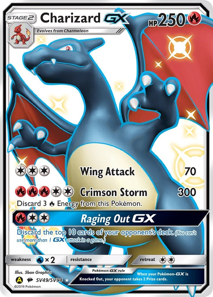 Image for Charizard GX (Hidden Fates: Shiny Vault) (SV49/SV94) - Pokemon