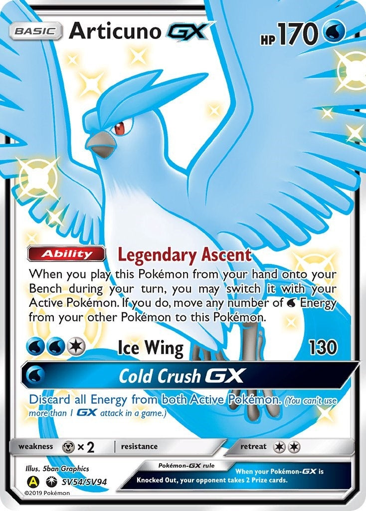 Image for Articuno GX (Hidden Fates: Shiny Vault) (SV54/SV94) - Pokemon