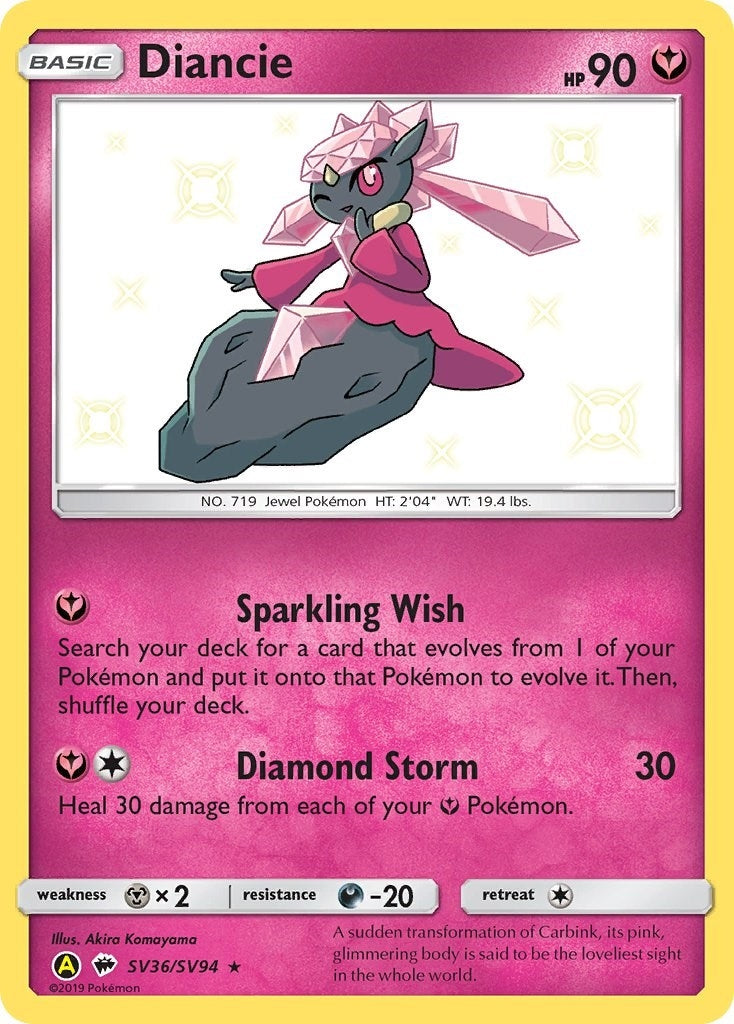 Image for Diancie (Hidden Fates: Shiny Vault) (SV36/SV94) - Pokemon