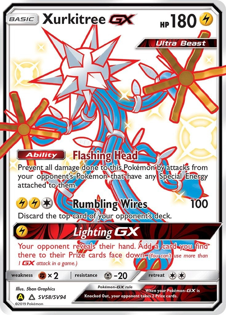 Image for Xurkitree GX (Hidden Fates: Shiny Vault) (SV58/SV94) - Pokemon